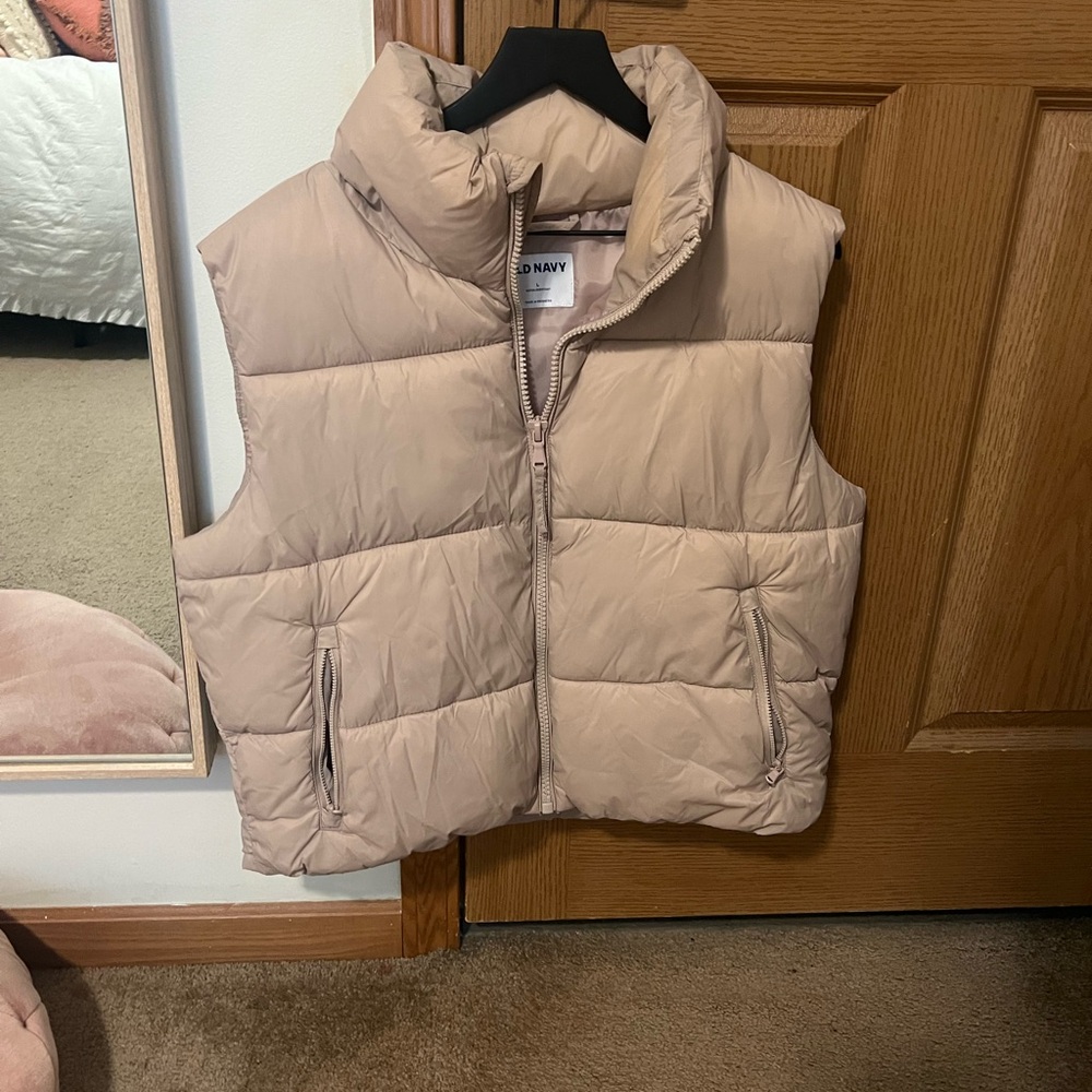 Mauve Old Navy Puffer Vest